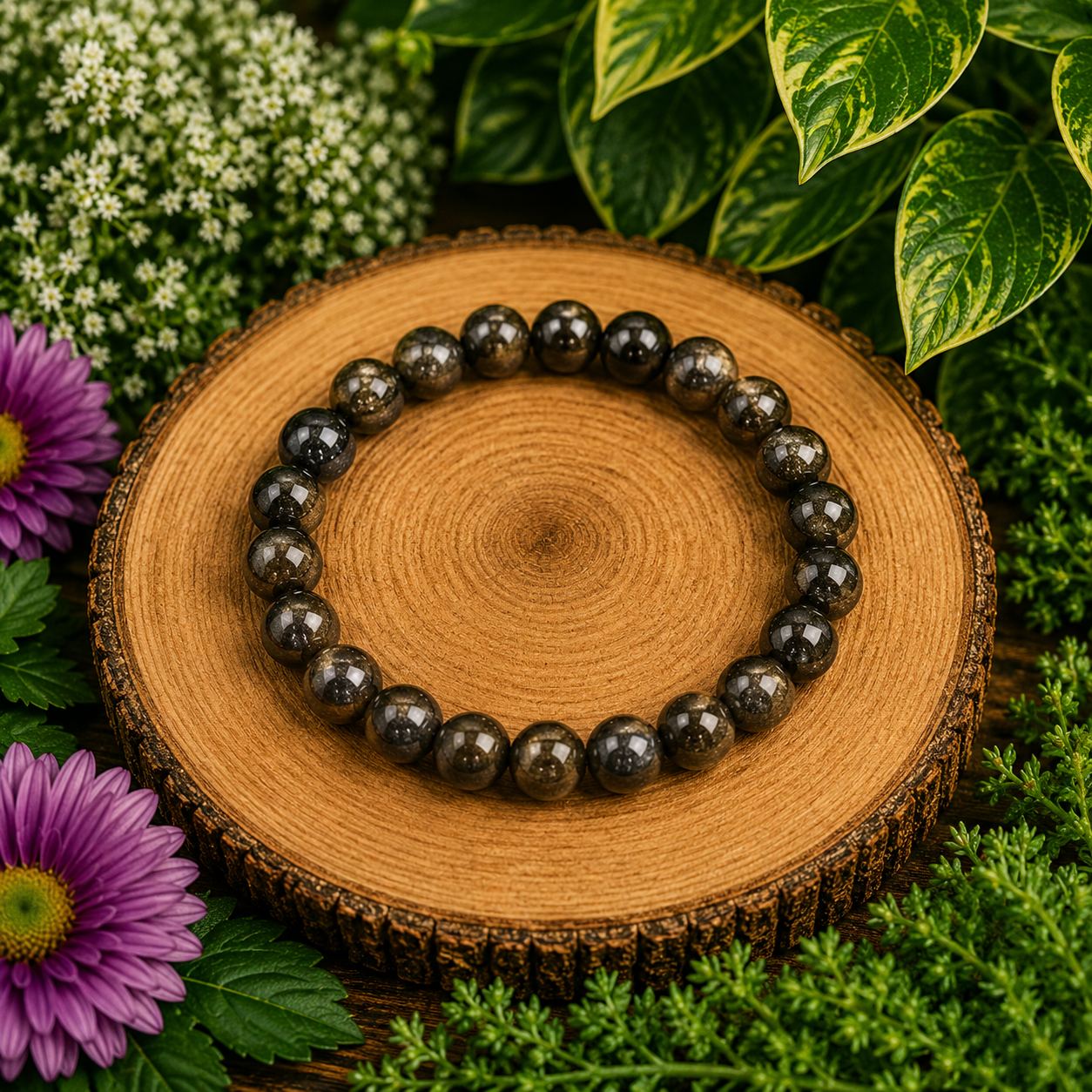 Pyrite Crystal Bracelet with Originality Certificate
