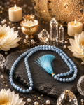 Angelite Crystal Mala (Blue Angelite Jap Mala)