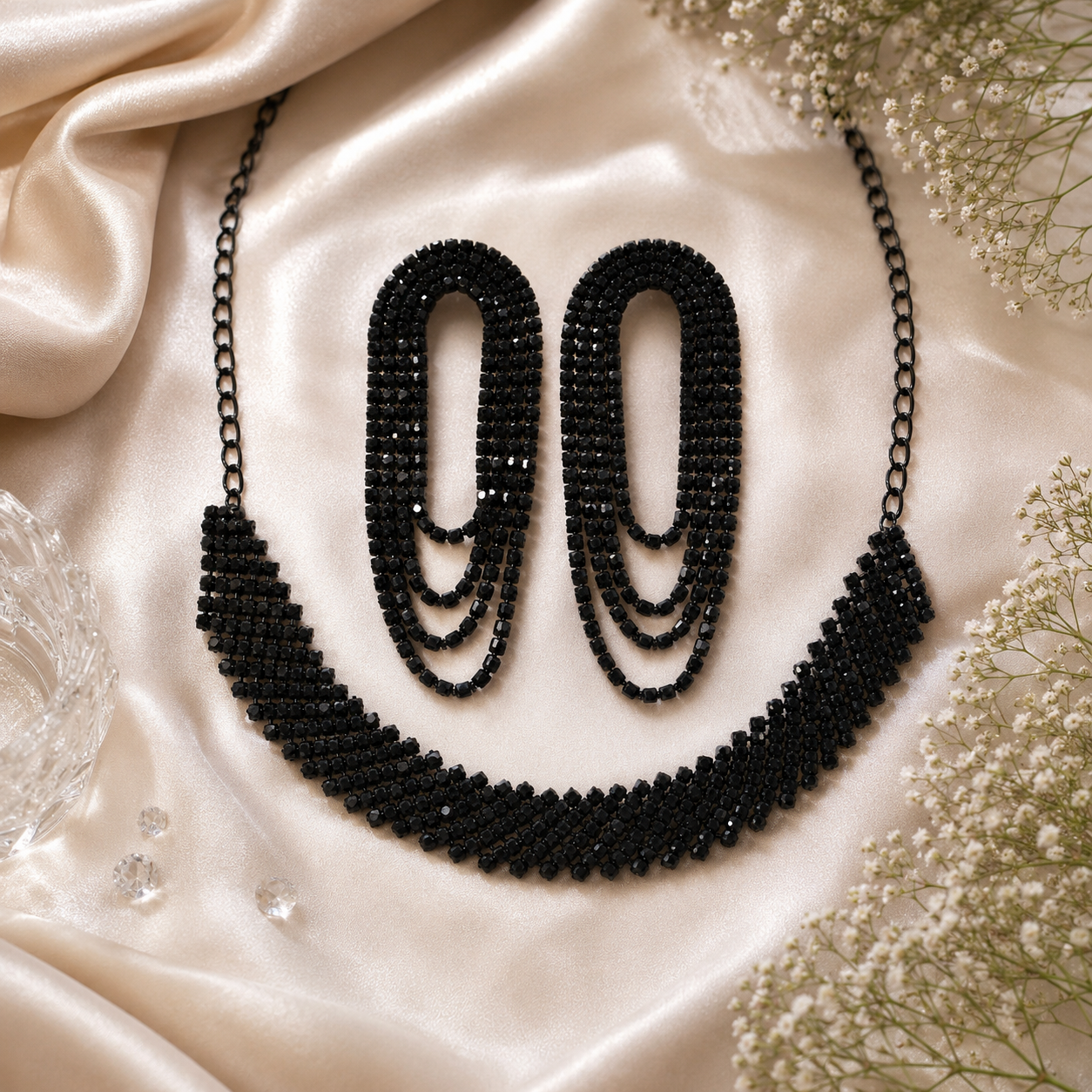 Midnight Noir Anti-Tarnish Jewelry Set