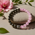 Pyrite - Rose Quartz Bracelet with Originality Certificate